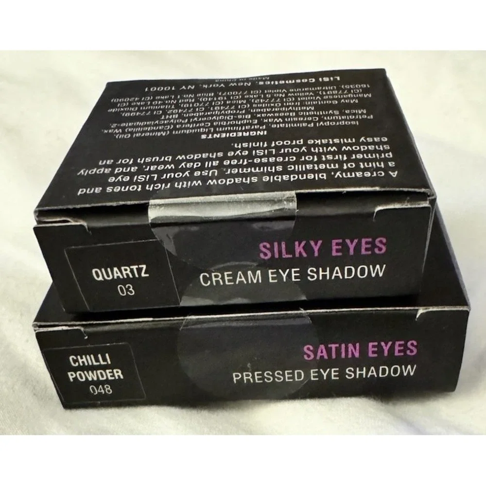 LiSi Cosmetics Silky Eyes Quartz & Satin Eyes Chilli Powder Duo Y2K Makeup